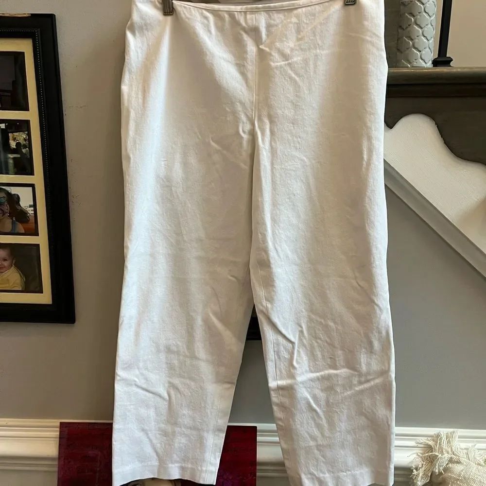 Company Ellen Tracy White Pull On Pants sz 12 NWOT